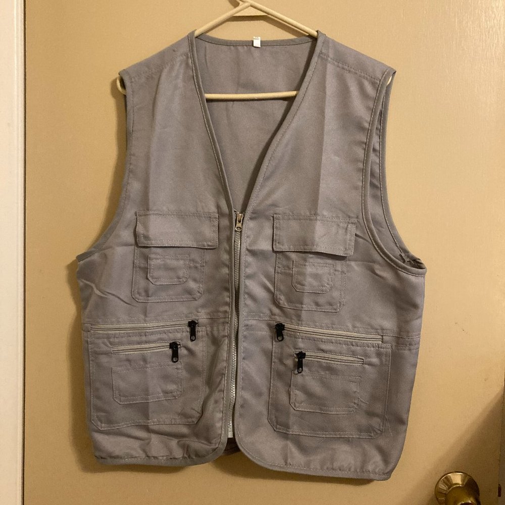 Gray Fishing Vest